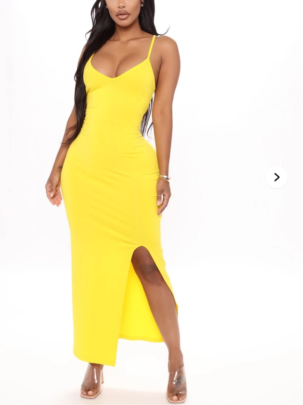 Fashions Nova Yellow Dress Size Small